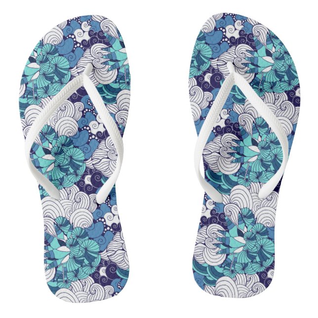 Funky Seashell Pattern Jandals (Footbed)