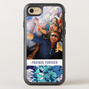 Funky Seashell Pattern   Your Photo & Text OtterBox Symmetry iPhone 8/7 Case