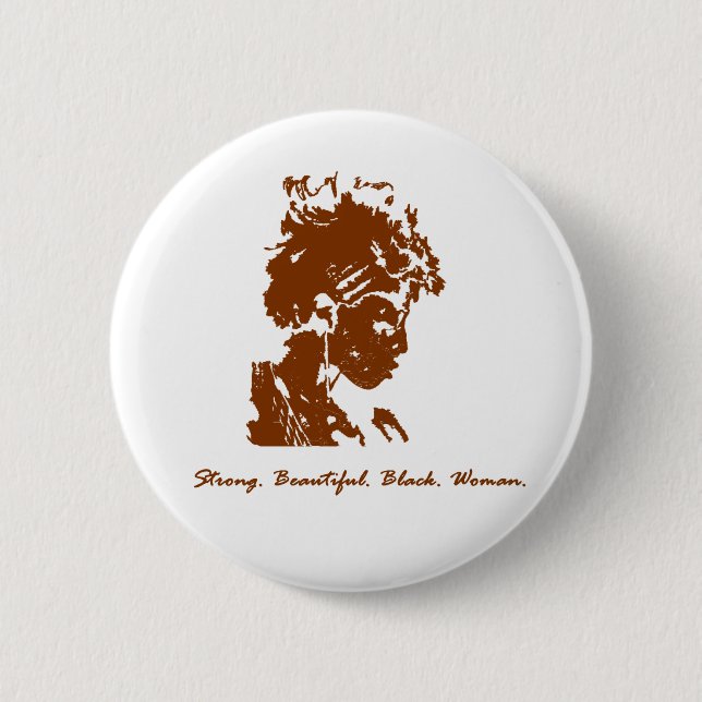 Funky Sista 6 Cm Round Badge (Front)