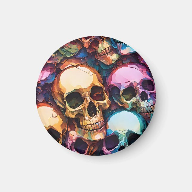 Funky Skulls Magnet (Front)