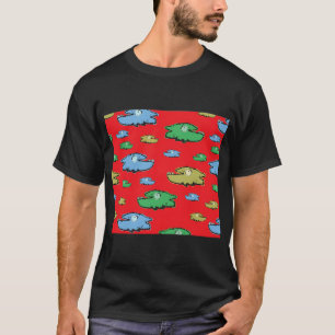 Funky Smiling Swimming Fish - Just keep smiling! T-Shirt