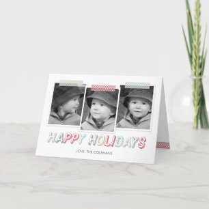 Funky Snapshots Holiday Photo Card