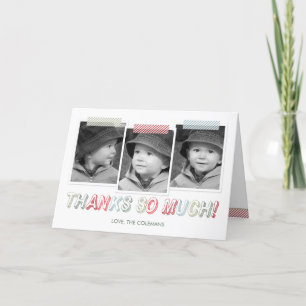 Funky Snapshots Holiday Thank You Card