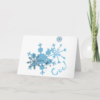 Funky Snowflakes Holiday Card