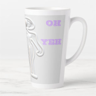 Funky Space is the place to be Latte Mug
