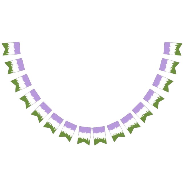 Funky Spiky ZigZag Abstract Genderqueer Pride Flag (All)
