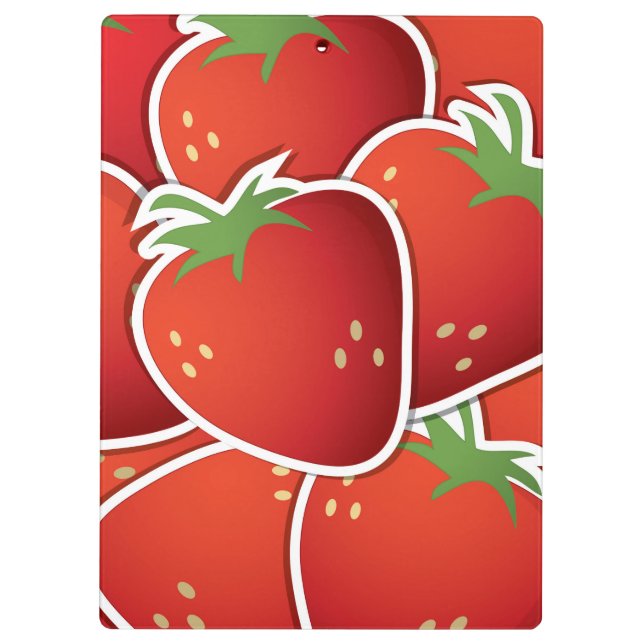 Funky strawberries clipboard (Back)