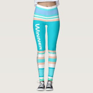 Funky Stripes Lines Winner Power Leggings
