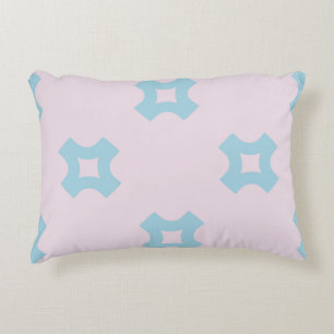 Funky style geometric seamless pattern with crosse decorative cushion
