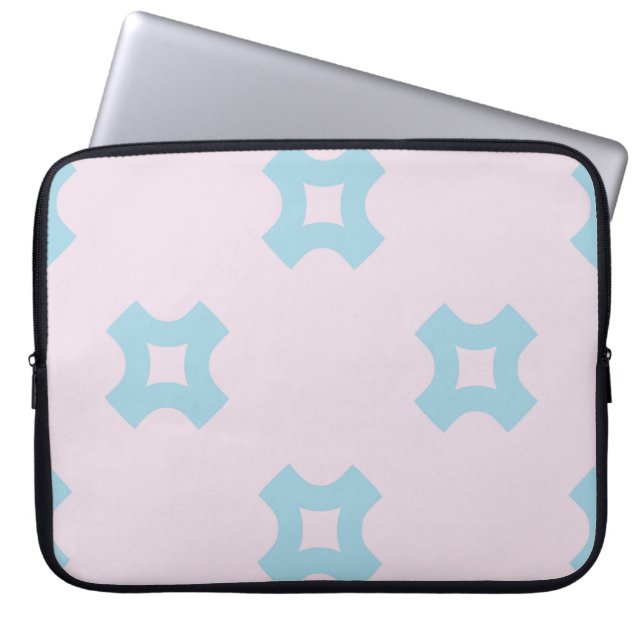 Funky style geometric seamless pattern with crosse laptop sleeve (Front)