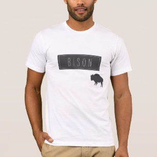 Funky Stylish Bison Minimalism T-Shirt