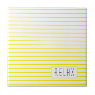 Funky Stylish Lines Stripes Relax Tile