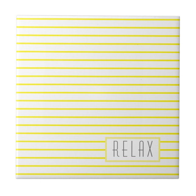 Funky Stylish Lines Stripes Relax Tile (Front)