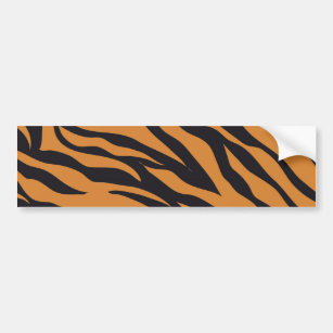 Funky Tiger Stripes Wild Animal Patterns Gifts Bumper Sticker
