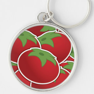 Funky tomato key ring