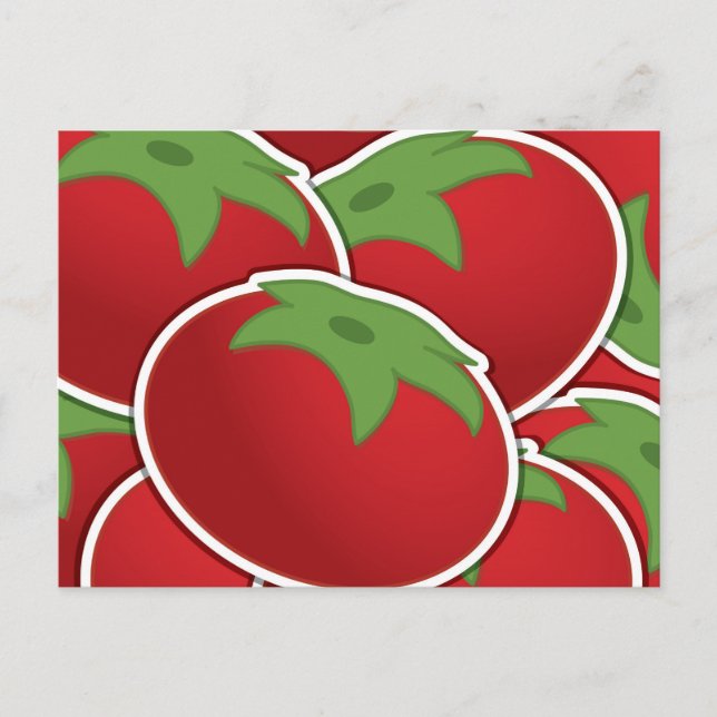 Funky tomato postcard (Front)