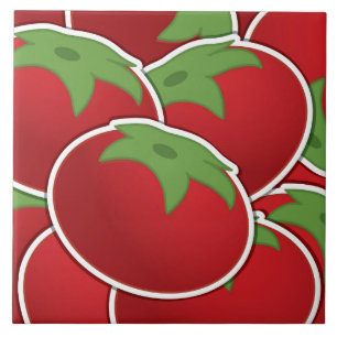 Funky tomato tile