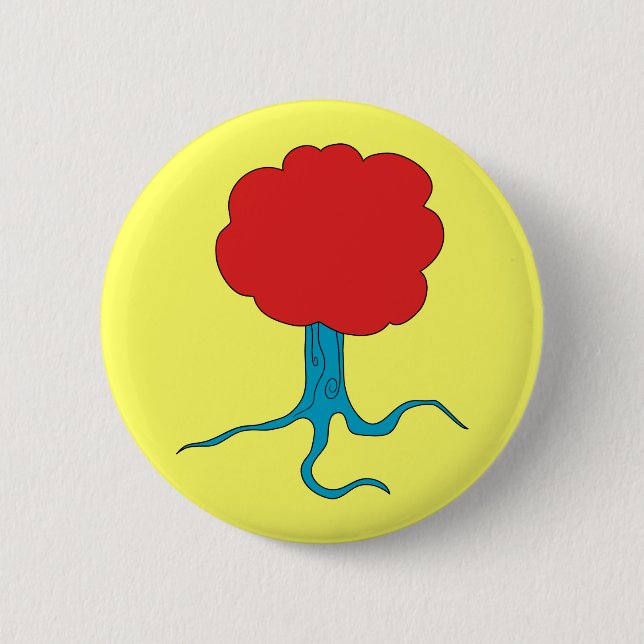 Funky Tree 6 Cm Round Badge (Front)
