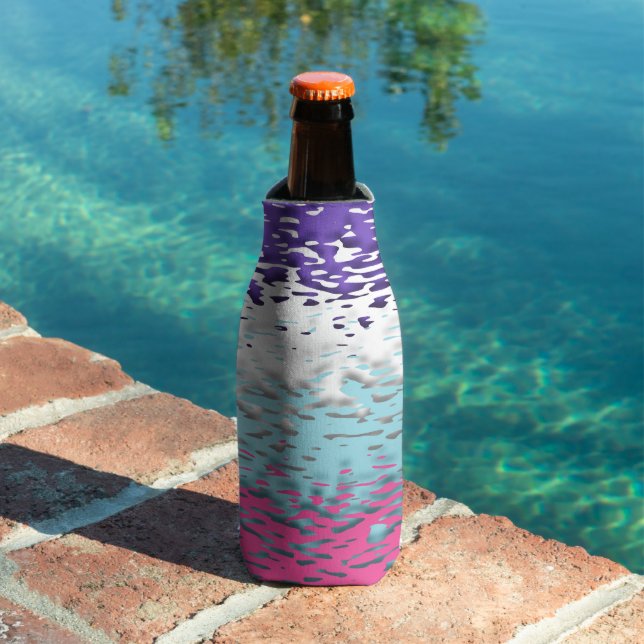 Funky Trippy Ripply Groovy Multisexual Pride Flag Bottle Cooler (In Situ Pool)