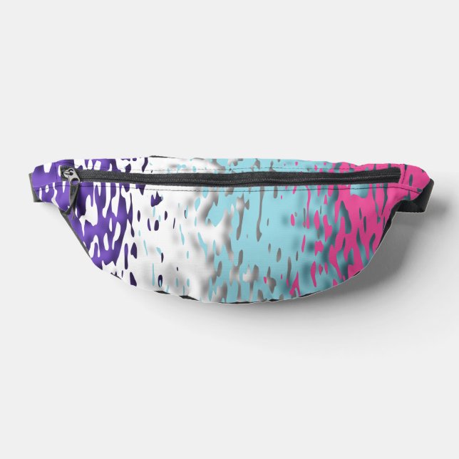 Funky Trippy Ripply Groovy Multisexual Pride Flag Bum Bags (Lay Down)