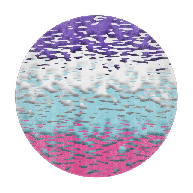 Funky Trippy Ripply Groovy Multisexual Pride Flag Cutting Board (Front)