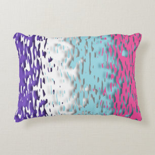 Funky Trippy Ripply Groovy Multisexual Pride Flag Decorative Cushion