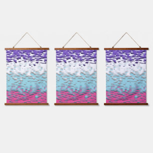 Funky Trippy Ripply Groovy Multisexual Pride Flag Hanging Tapestry