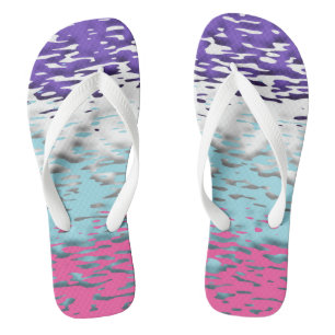 Funky Trippy Ripply Groovy Multisexual Pride Flag Jandals