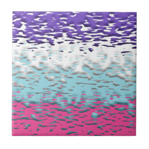 Funky Trippy Ripply Groovy Multisexual Pride Flag Tile