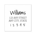 Funky Type Self-Inking Return Address Stamp