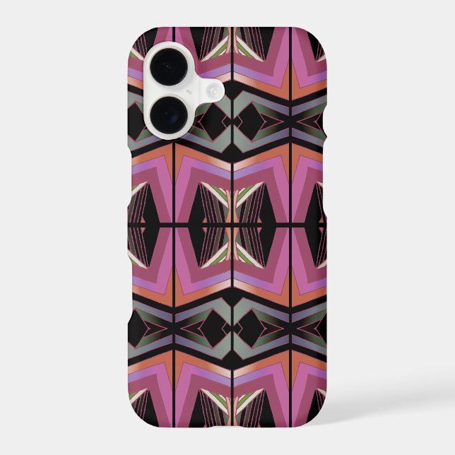 Funky Vintage Style Geometric Pattern (Back)