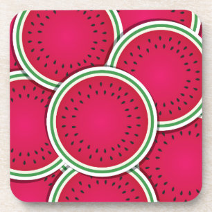Funky watermelon slices coaster