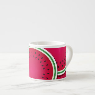 Funky watermelon slices espresso cup