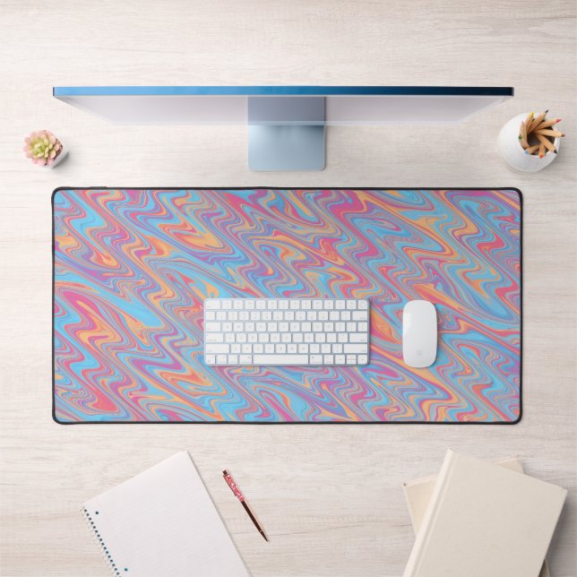 Funky Waves  Desk Mat (Office 1)