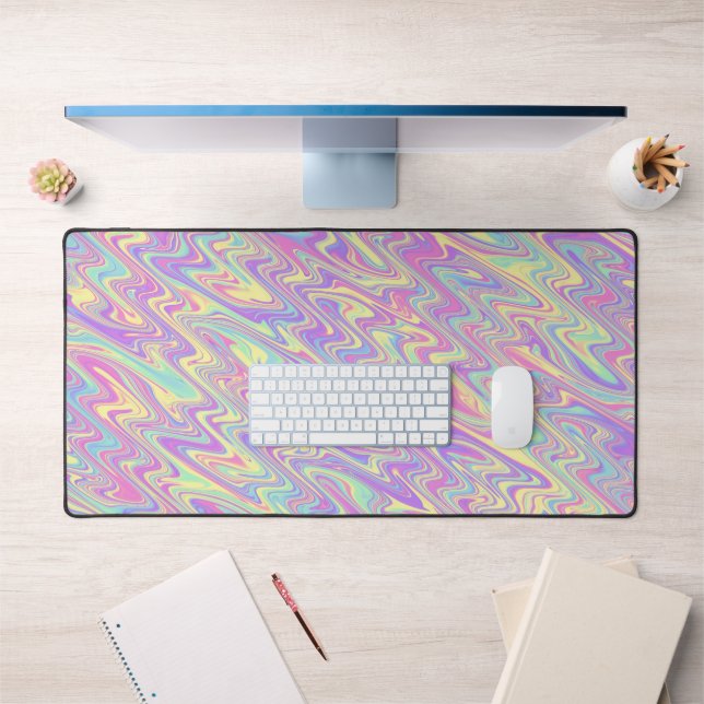 Funky Waves  Desk Mat (Office 1)