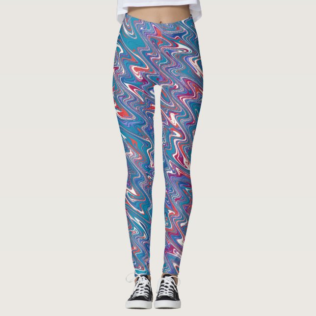 Funky Waves Leggings (Front)