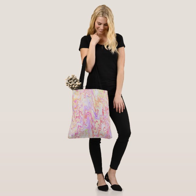 Funky Waves Tote Bag (On Model)