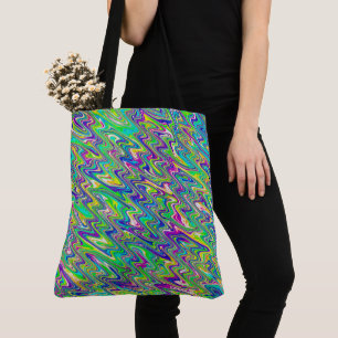 Funky Waves Tote Bag