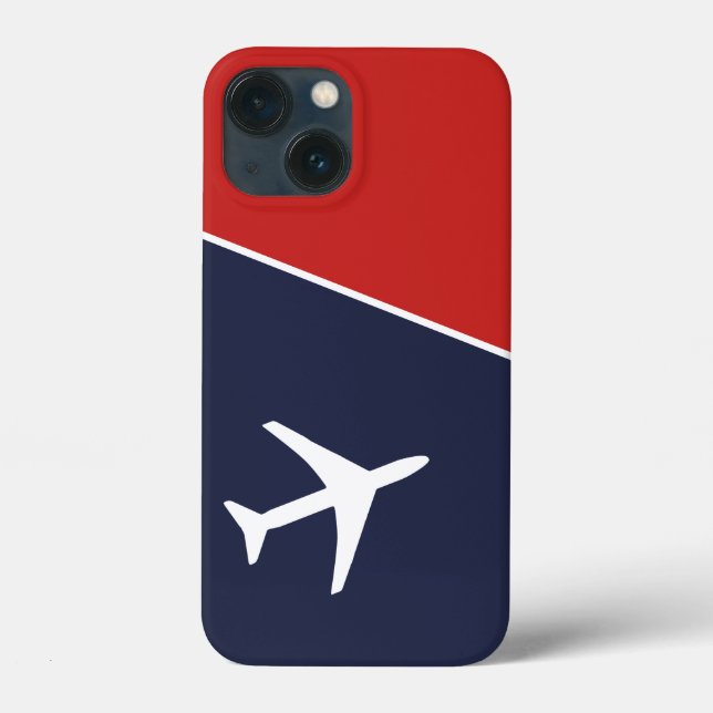 Funky White Plane Aeroplane Pilot Aviation Case-Mate iPhone Case (Back)