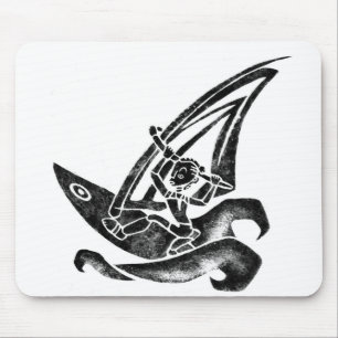 Funky Windsurfer Mouse Pad