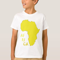 Funky Yellow Africa Map