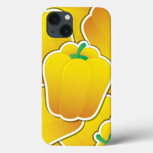 Funky yellow pepper iPhone 13 case