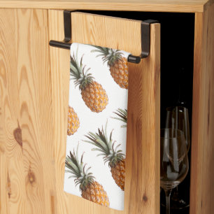 Funky Yummy Pineapple Pineapples Tea Towel