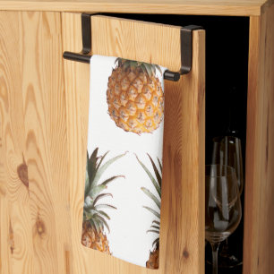 Funky Yummy Pineapple Pineapples Tea Towel