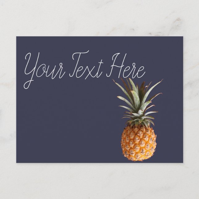Funky Yummy Pineapple Postcard (Front)
