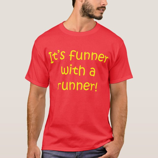 Funner With Runner Mens T-Shirt (Front)