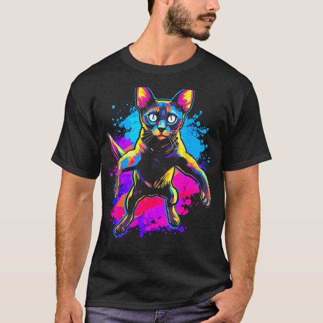 Funniest Siamese Cat T-Shirt (Front)