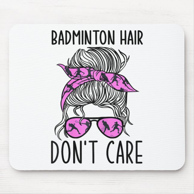 Funnny Badminton Player And Lover - Shuttle Badmin Mouse Pad (Front)