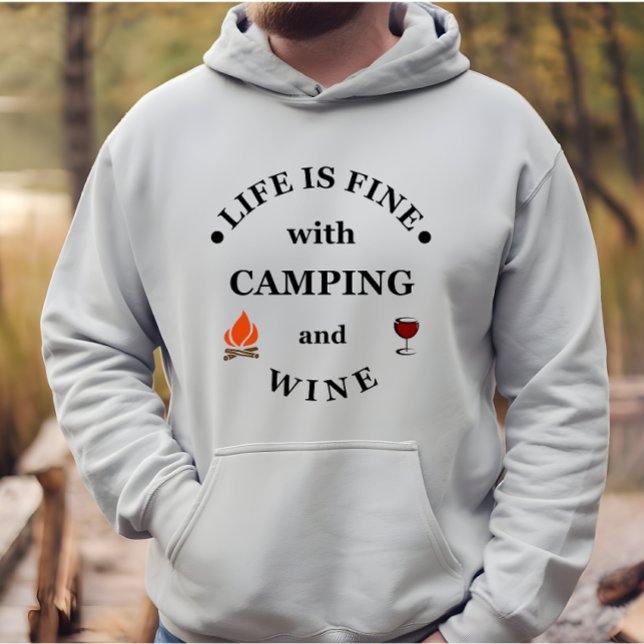 Funnt camping and wine sayings hoodie (Creator Uploaded)