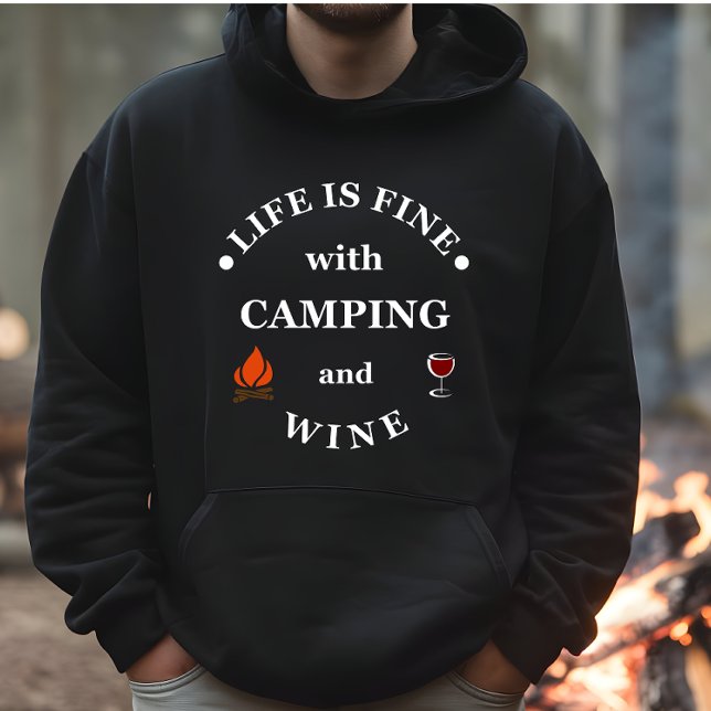 Funnt camping and wine sayings hoodie (Creator Uploaded)
